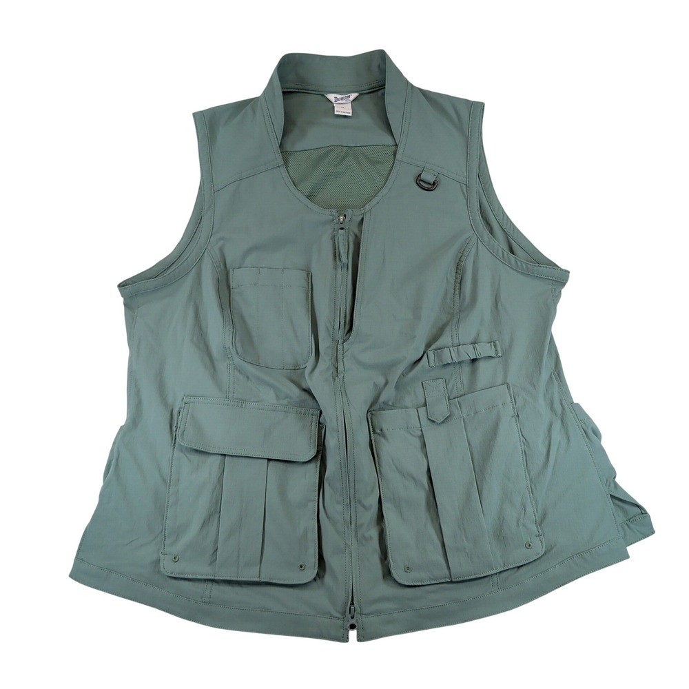 Duluth Trading Heirloom Gardening Vest Womens 1X Utility Fishing Ripstop 47720